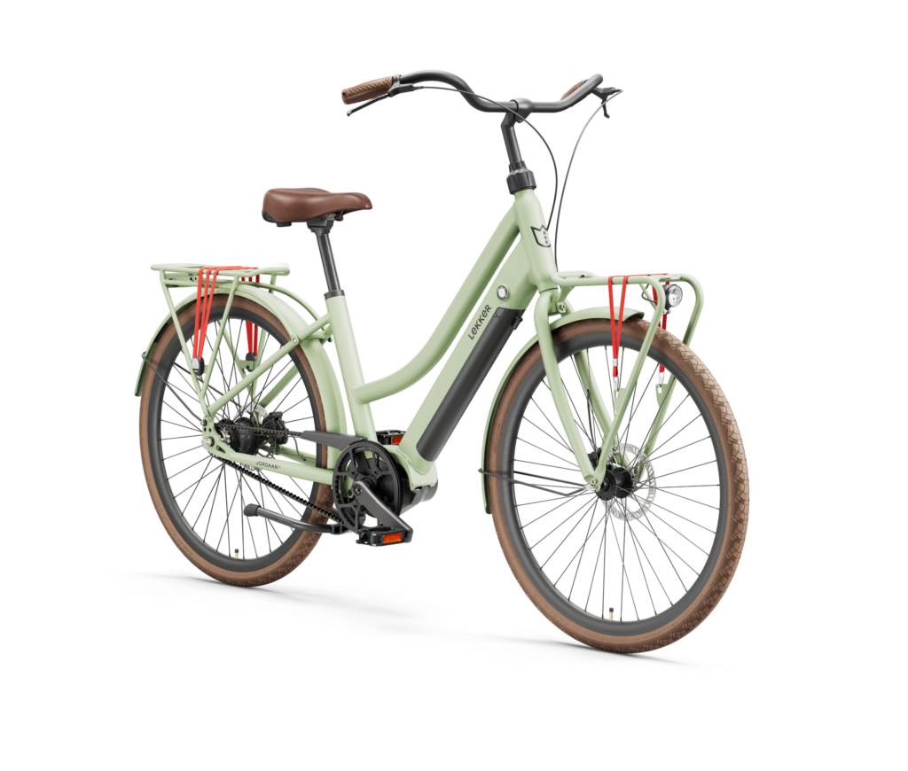LEKKER Jordaan Urban step-through eBike with Gates CDX belt drive